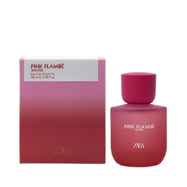 Zara Pink Flambé Winter Perfume for Women EDT Eau de Toilette 90ml (3.04 fl. oz.) Warm Floral Fragrance with Pear, Freesia, Violet, Rose, Sandalwood & Musk Cozy & Feminine Winter Scent