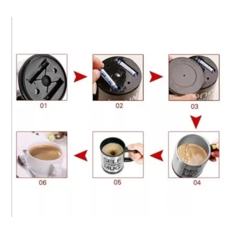 Yuqing Taza Termo Automatica Termica Cafe Agitador Mezcladora