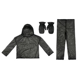 Fly Net Suit | Fly Body Hooded Jacket Pants for Outdoors | Gloves Included Tight Sealing Protective Clothing for Mountain Climbing Hunting Backyard Activities