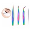 Lay Set De 3 Pinzas Para Extensión Pestañas Mink, Volumen
