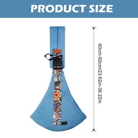 Baby Carrier Sided, Adjustable Wild Ride Children's Carrier, Multifunctional Baby Carrier, Breathable Baby Carrier, Portable Baby Sling for Babies from 0 to 36 Months, Toddlers up to 15 kg (Blue)