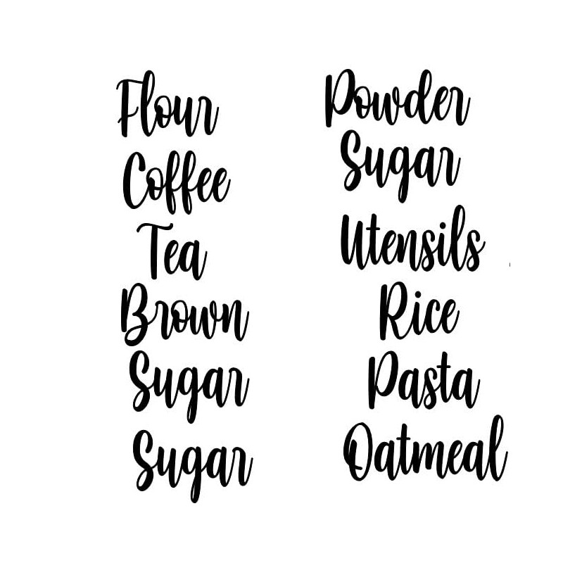 Thistle Brook Cottage Flour Coffee Sugar Tea Decal Stickers Labeling