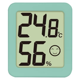 Shinwa Sokutei 73246 Digital Thermometer/Hygrometer, Environmental Checker, Mint, Mint