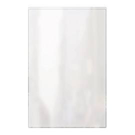 Risch 100 5.5X8.5 Heat Sealed Vinyl Menu Cover Single Pocket 2 View, All Clear, 5.5" x 8.5" (Pack of 24)