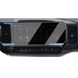 Moonlinks Tempered Glass Screen Protector 13.4" Compatible with 2022-2025 2026 Chevy Silverado GMC Sierra 1500/2500/3500 Navigation Touchscreen Protector High Definition 9H Hardness Anti-Fingerprint