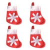 WedDecor Pack of 12 Christmas Table Decorations Snowflake Design Stockings