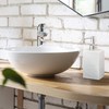 Relaxdays Soap Dispenser 200ml Refillable Bathroom Toilet Kitchen Liquid Soap