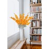 IPOPU Delphinium Flowers Artificial Flowers 6 pcs Orange Larkspur Flower
