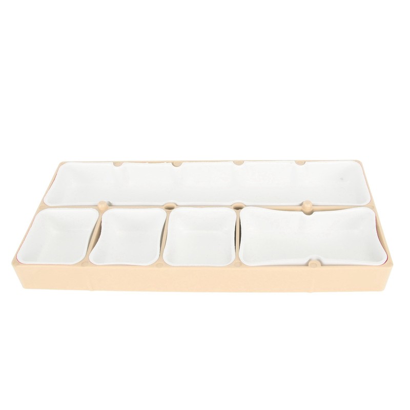 Watch Parts Storage Box Stackable 5 Compartments Acrylic Rubber Watch