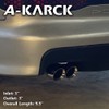 A-KARCK Dual Outlet Exhaust Tip 3" Inlet,Polished Double Wall Tailpipe