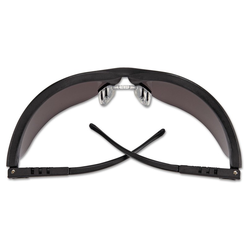 MCR Crews KD112 Klondikke Safety Glasses - Black Frame, Grey