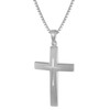 trendor Silver Cross with Chain for Men Men's Necklace with