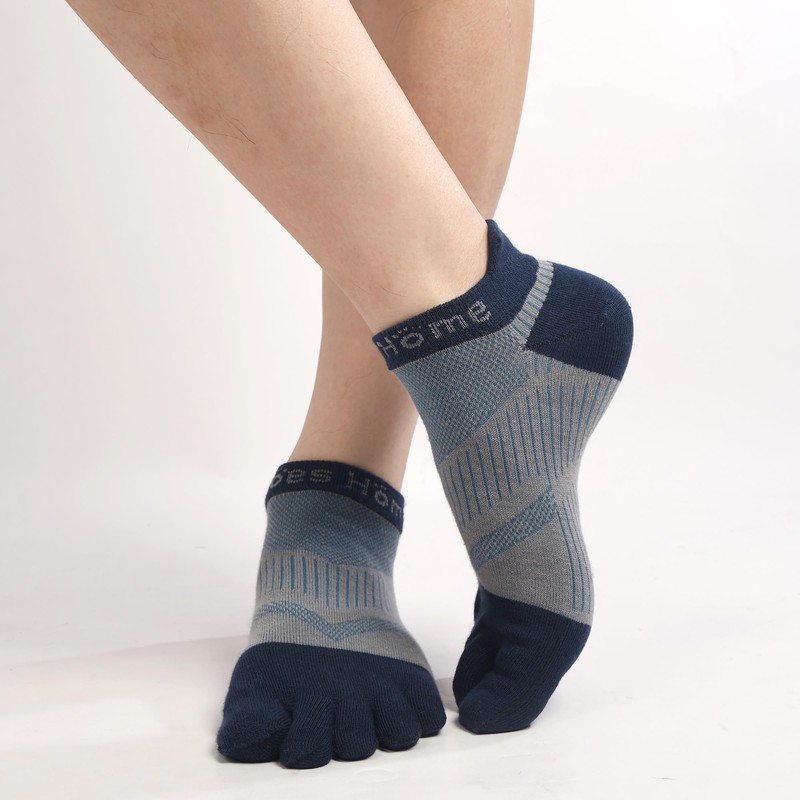 Toes Home Men's Five Toe Socks, 5 Toe Socks, Sports,