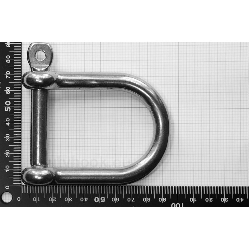 Stainless Steel Shackle Wide Shape Diameter 12 mm A4 AISI