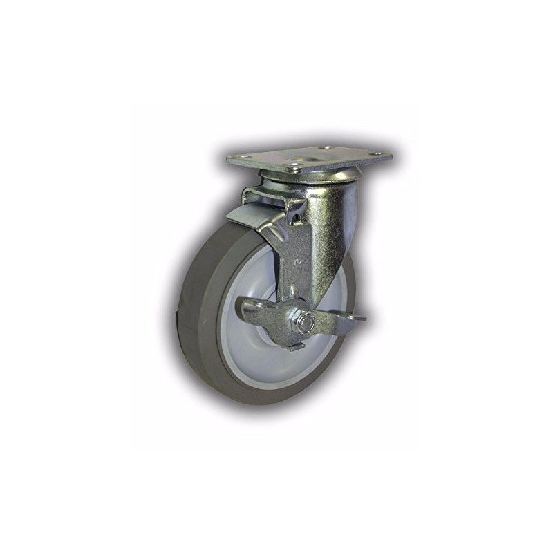 5" x 1-1/4" Swivel Caster w/ Non-Marking TPR Wheel 1300#