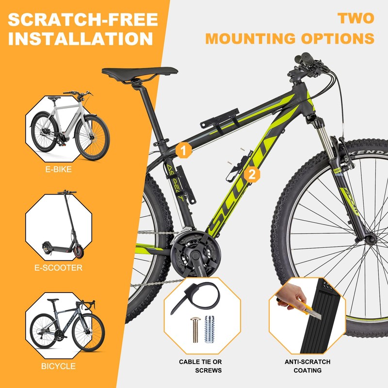 Compact Folding Bike Lock, [72cm] Diyife Combination Bicycle Lock with