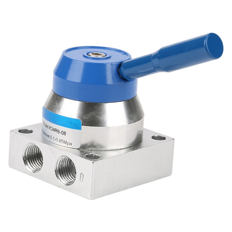 G1/4" Thread 3 Position 4 Way Aluminium Alloy Pneumatic Hand