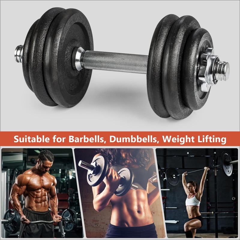 Healeved 2PCS 2.5cm Barbell Collars, Anti-Slip Spins-Lock Clamps for Olympice