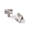 SORWDUERM 5 Pack Brushed Nickel Knobs Square Drawer Pulls Bathroom