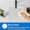 14 Inch Small Square White Undermount Bathroom Sink 13.75" x