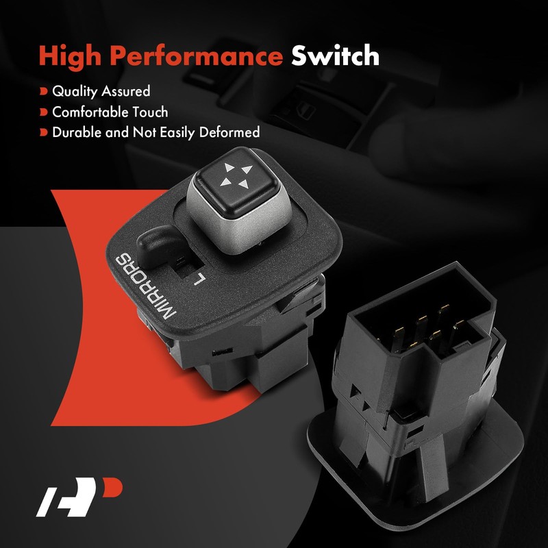 A-Premium Power Mirror Switch Compatible with Lincoln Town Car 2004