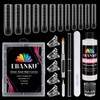 EBANKU Poly Gel Nail Forms Kit - 120PCS Reusable Square
