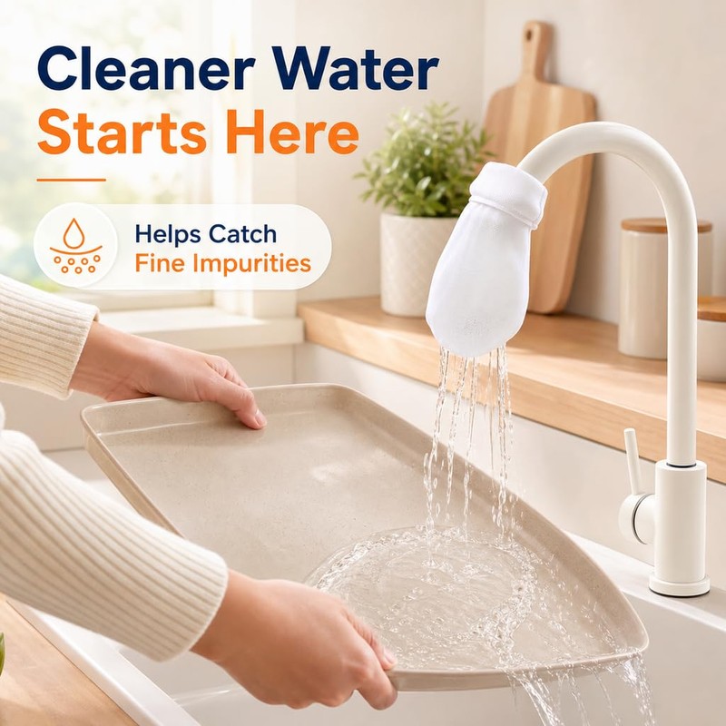 Faucet Filter Cotton Bag, 50/100 PCS Faucet Filter Bags for