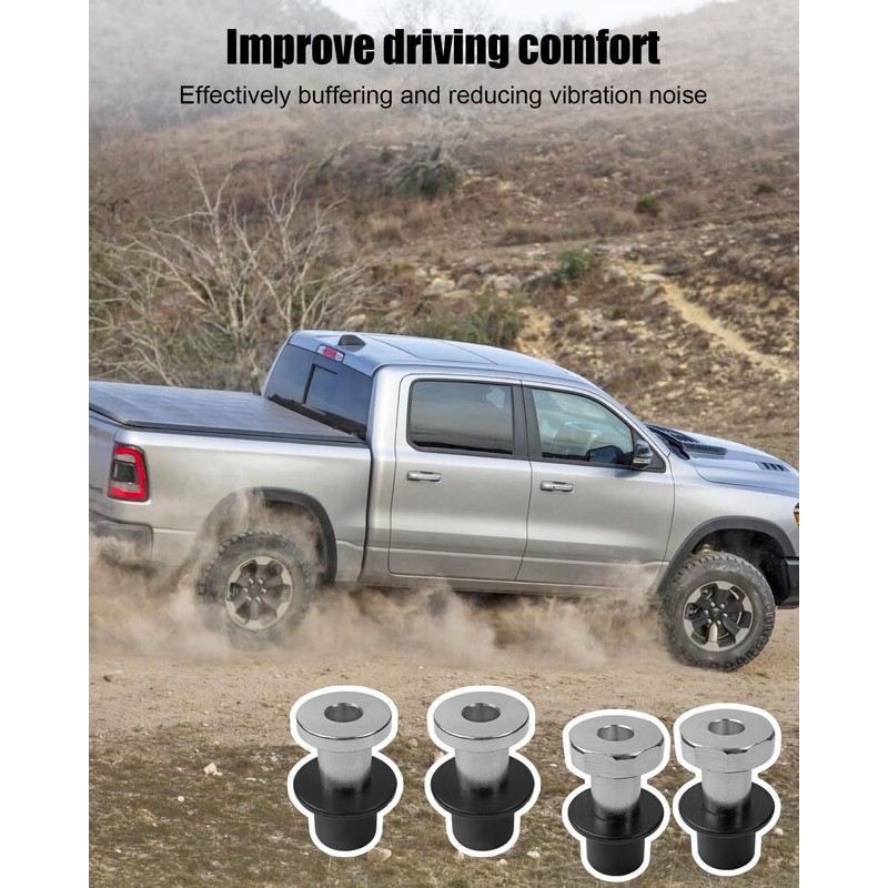 4Pcs Steering Rack and Pinion Bushing Fit for Dodge Ram