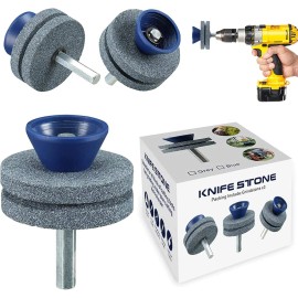 LAVIZO New Universal Wear Resistant Lawn Mower Blade Sharpener, Quality Double...