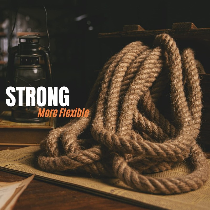 Manila Rope 3/4″×100′ - Nautical Ropes - Natural Jute Rope