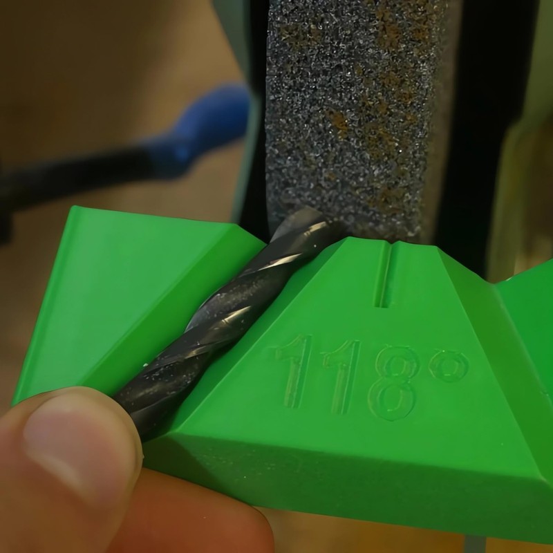 2PCS Drill Bit Sharpening Guide Jig – Dual Angle 118°