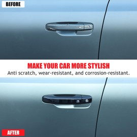 Aotumcer Exterior Door Handles Cover Compatible with Hummer EV SUV/Pickup Truck 2024 2025 2025+ ABS Car Door Handle Anti-Scratch Protectors Cover Front/Rear Car Door Handle Cover Trim