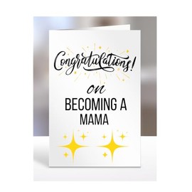 Congratulations on becoming a Mama card, Gifts for Men, Women, Presents for Christmas, A5-79_124
