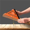 Beslands 7 inch Rafter Square with Level, Aluminum Metal Triangle