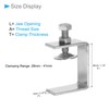 CoCud C-Clamp, 46mm Jaw Opening Width, Stainless Steel I Shaped