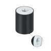sourcing map 40 x 50mm M10 Thread Female Rubber Mounts,