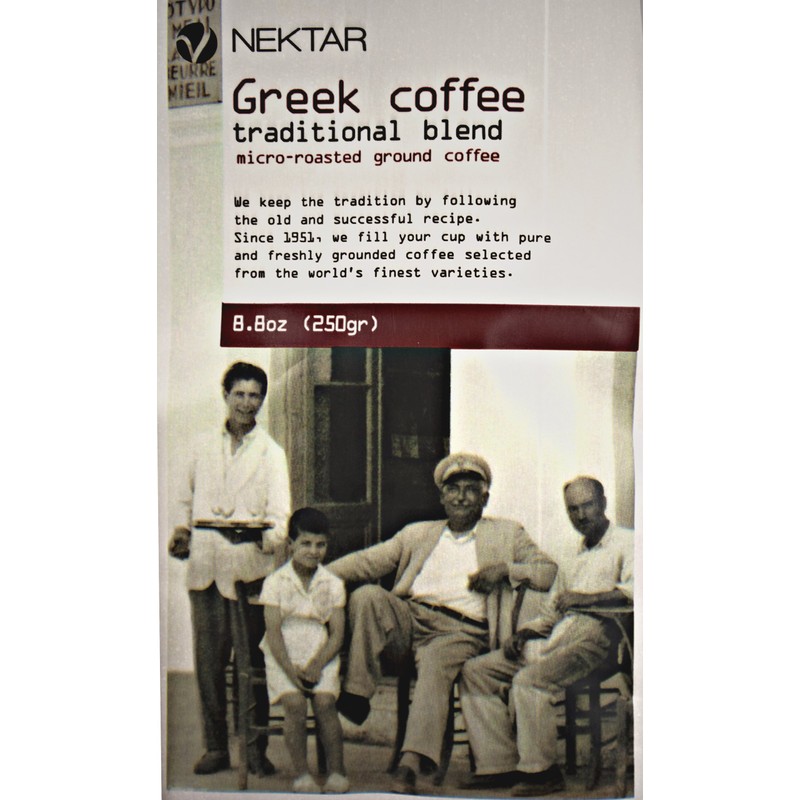 Nektar Greek coffee traditional blend Decaffeinated (Decaf) 500gr
