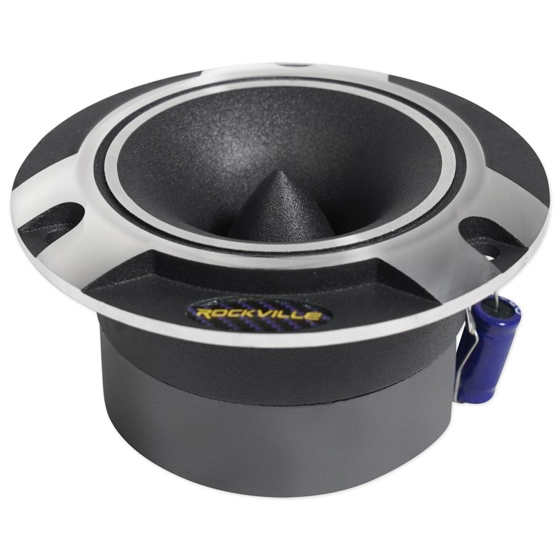 Pair Rockville RT5 2.8" Aluminum Car/Pro Tweeters w Titanium Diaphragm+Kapton