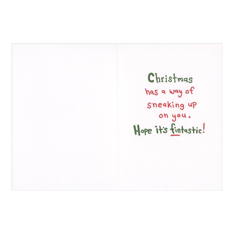Sellers Publishing RSVP Shark with Decorated Tree on Top Fin