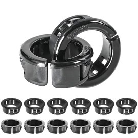 Qrity 20 PCS Grommets, Cable Snap Bushing Grommets, 19mm Cable Snap Hole Plugs, Nylon Wiring Grommets for Protecting Wires, Cables and Plugs