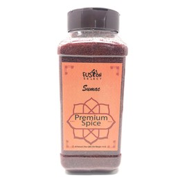 100% Pure Sumac, 100% Natural Sumac Powder | No Salt | Non-GMO | Middle Eastern Spices | 16 oz | 453.6 Gram | Double Lids Jar