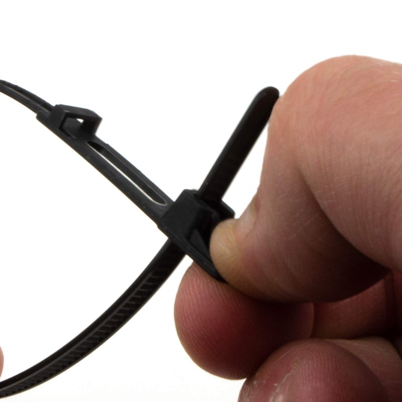 Easy Release Cable Ties 4.8 mm x 220 mm Releasable