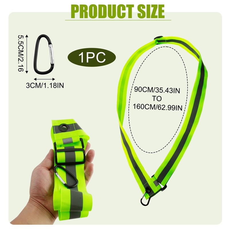 Reflective Band Reflective Strap Sash Band Adjustable for Walks Running
