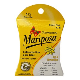 MARIOPOSA Colorante para ropa Cristales 612 Amarillo 32grs