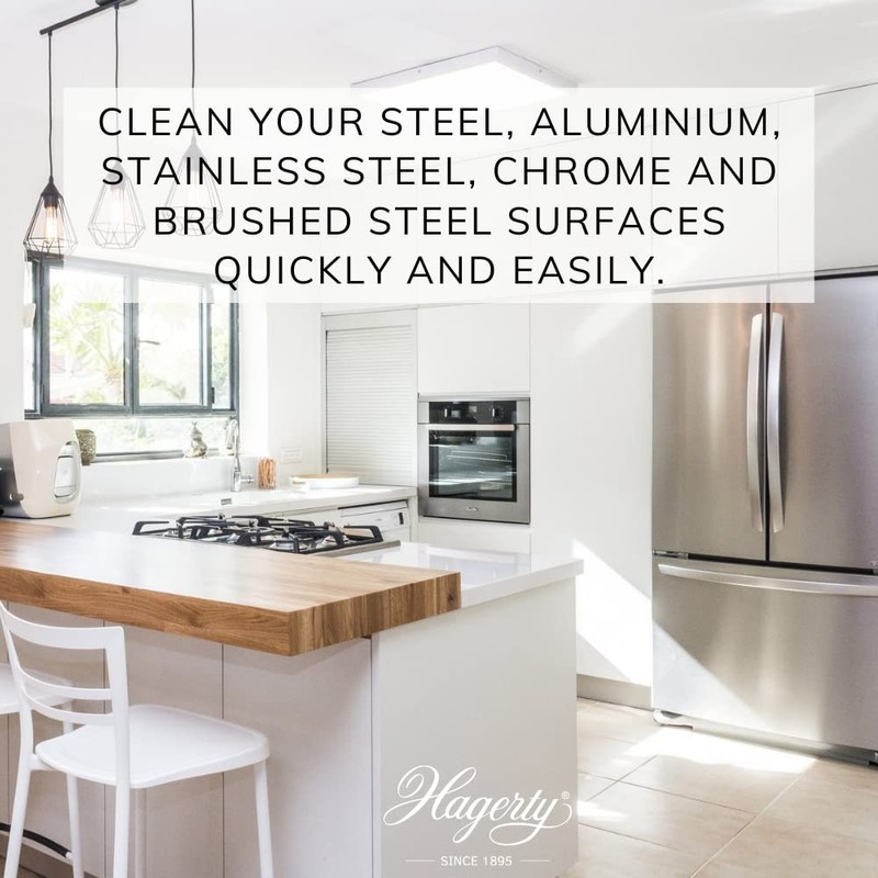 Hagerty Microfiber Gloves Stainless Steel Kitchen Cleaning Kit - Pack