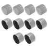 sourcing map 10pcs Rubber End Caps 65mm(2.6 Inch) ID Vinyl