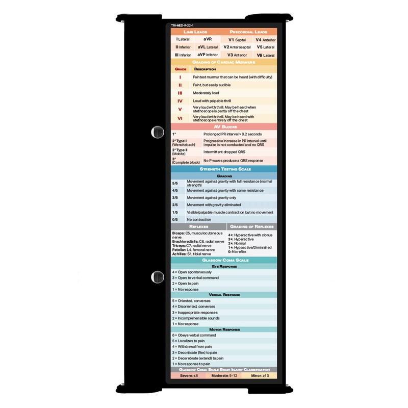 Whitecoat Clipboard® Trifold - Black Medical Edition