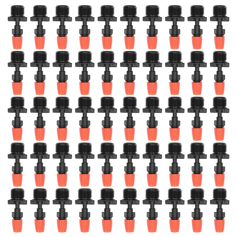 50pcs G1/2 Male Thread Misting Spray Nozzle Adjustable Water Spray