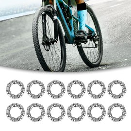 ACROPIX 25mm x 7 Ball Bicycle Bearing Cages Crank Bearings Rear Silver Tone - Pack of 12