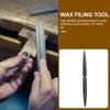 VILLCASE Half Round Wax File, 8'' Double Ended Flat Wax